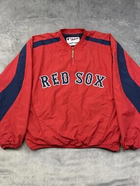 Authentic Majestic MLB Boston Red Sox Training Jacket